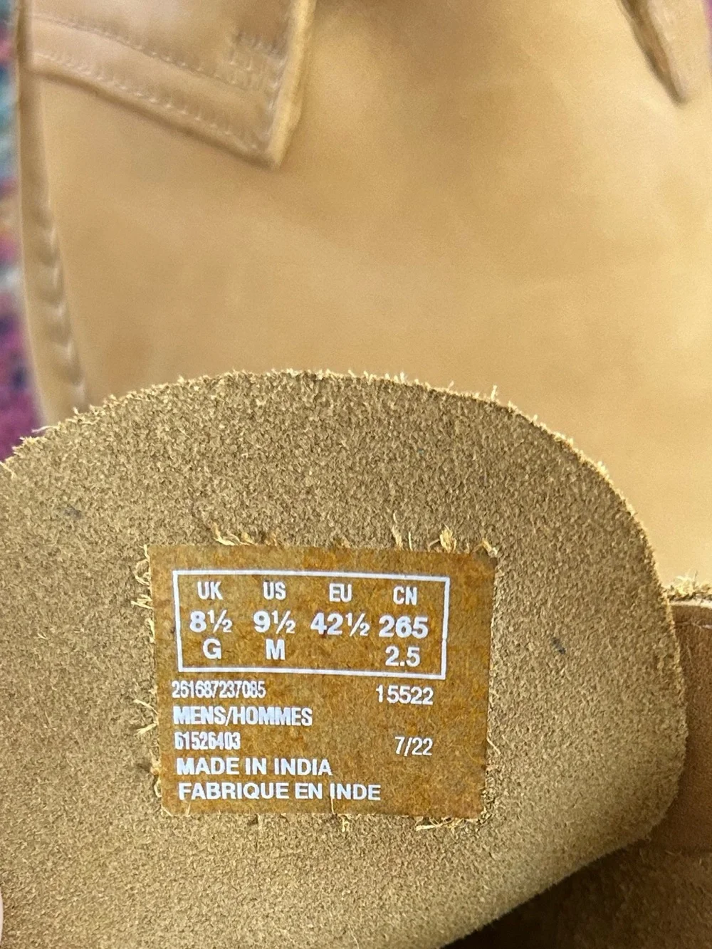 Clarks men’s cognac